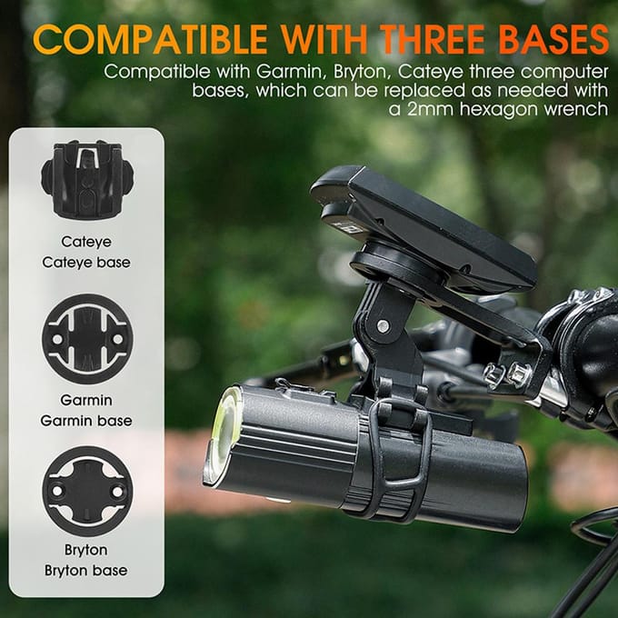 Racefiets Mountainbike Fietsen Beugel Fietsstuurpen Mount Houder voor Fiets Snelheidsmeter Fiets zwart