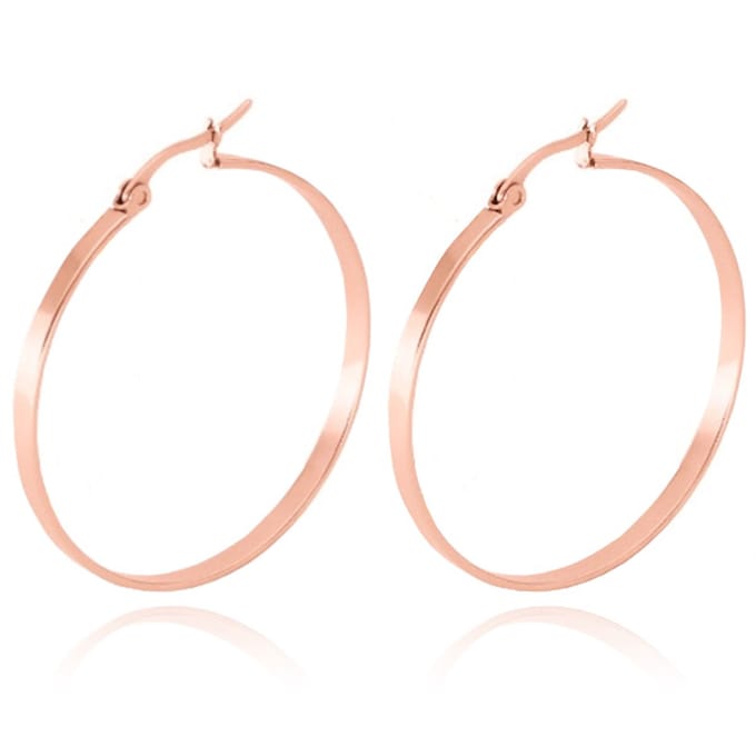Dames oorringen Cilla Jewels Edelstaal Rose-40mm