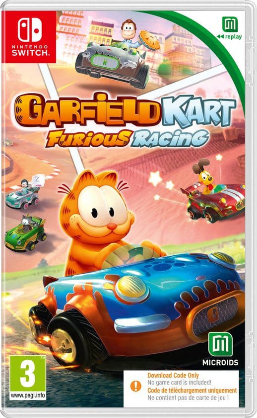 Garfield Kart Furious Racing (Code in A Box) - Nintendo Switch - Racing
