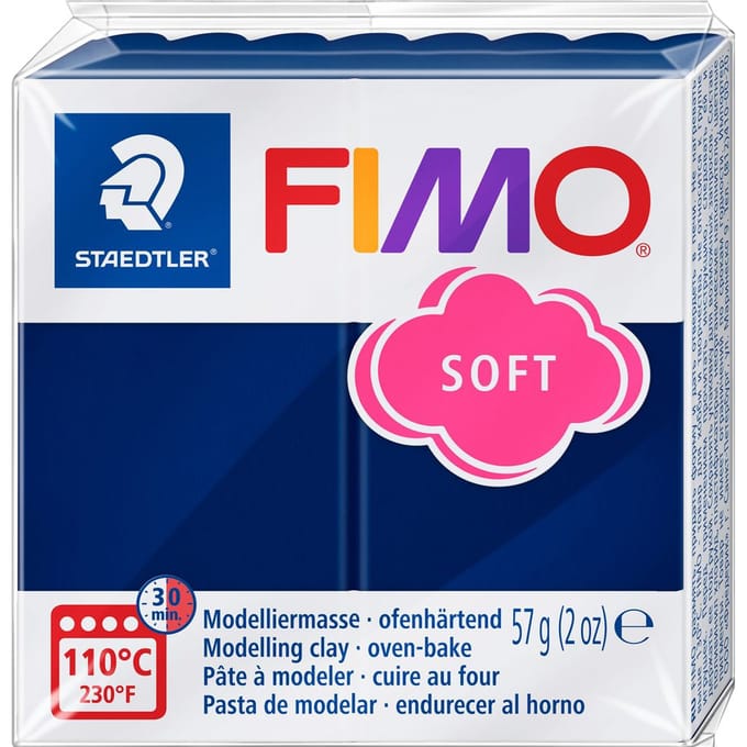 Boetseerklei Fimo soft 57 gram windsorblauw
