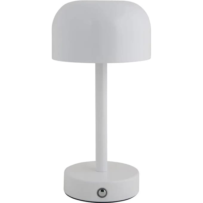 Leitmotiv Tafellamp James LED - Wit - 12.5x12.5x24.5cm - Scandinavisch