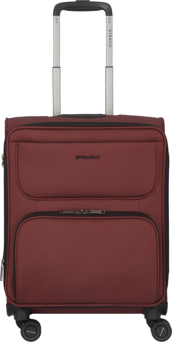 STRATIC Bendigo Light - zachte koffer - handbagage - 55x40x22 cm - 2,3 kg - 48 L - Redwine
