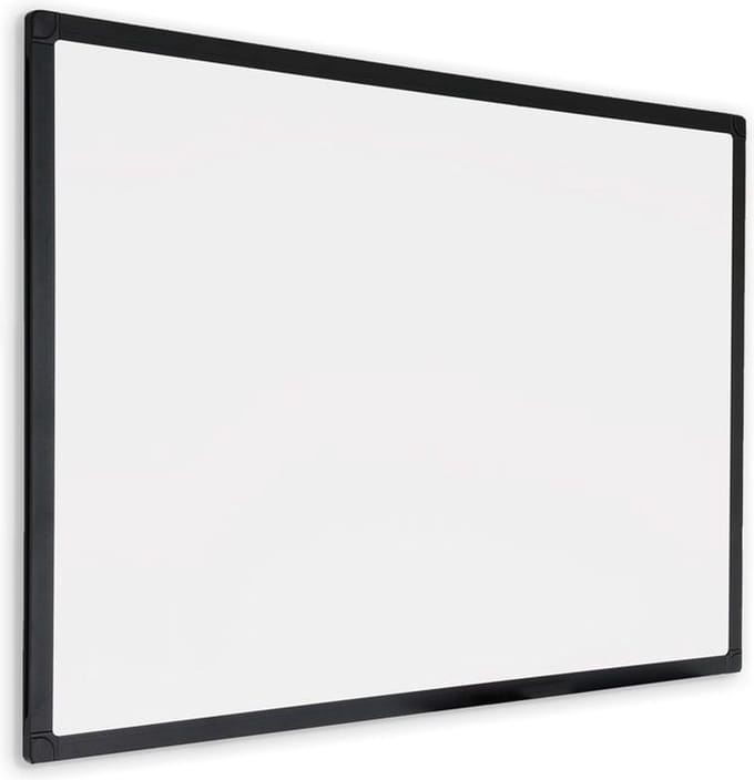 IVOL Whiteboard met zwart frame - Magnetisch - 80x110 cm