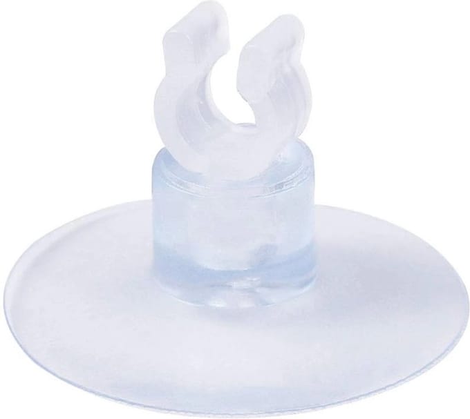Zuignap 24mm - Met bevestigingsclip- 2 stuks