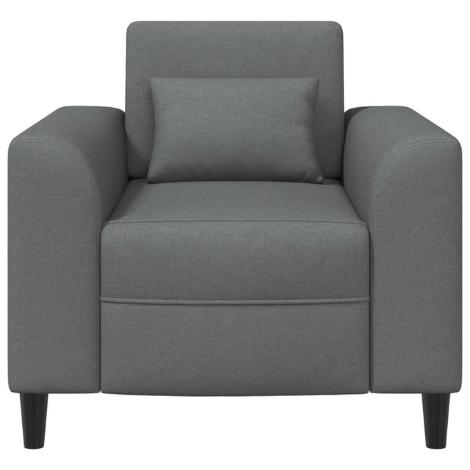 vidaXL - Fauteuil - Donkergrijs - Stof