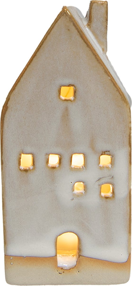 Clayre & Eef Decoratie Huis 12 cm Beige Porselein