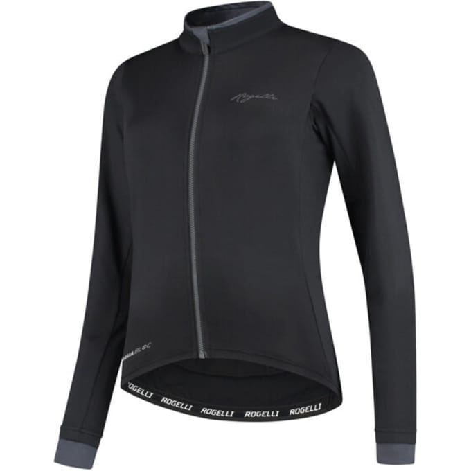 Rogelli Essential Fietsshirt - Lange Mouwen - Dames - Zwart - Maat S