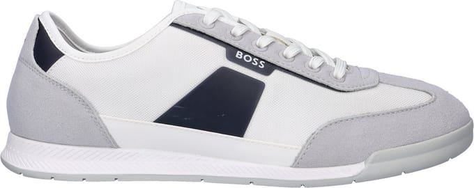 Low-top sneaker met suède-look-applicaties model 'NITAN_LOWP_NYMITH'