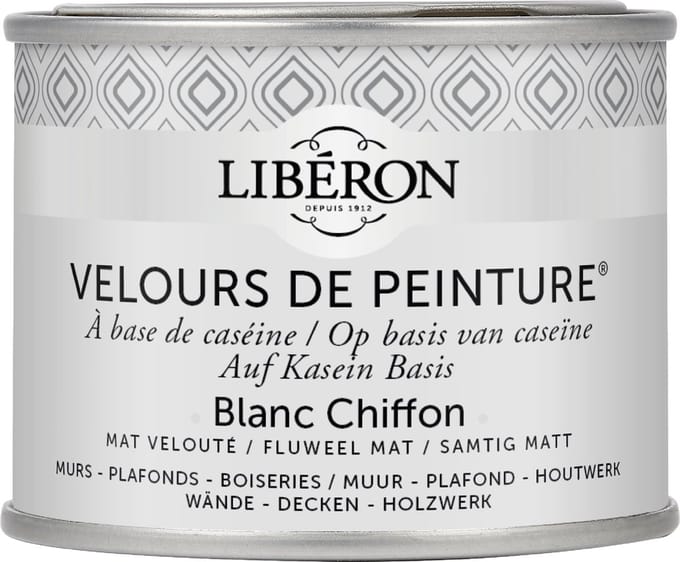 Liberon Velours De Peinture Muurverf - Mat - Blanc Chiffon - 0,125l