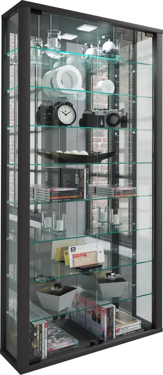 Vitrinekast Hangende vitrinekast Vitrosa Maxi spiegel van glas