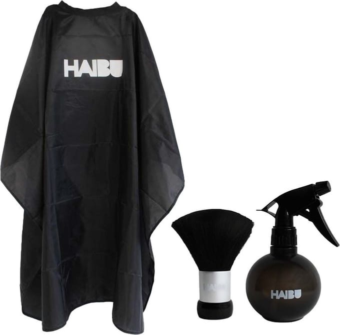 Haibu Essentials Kapmantel - Set met Nekkwast en Waterspuit