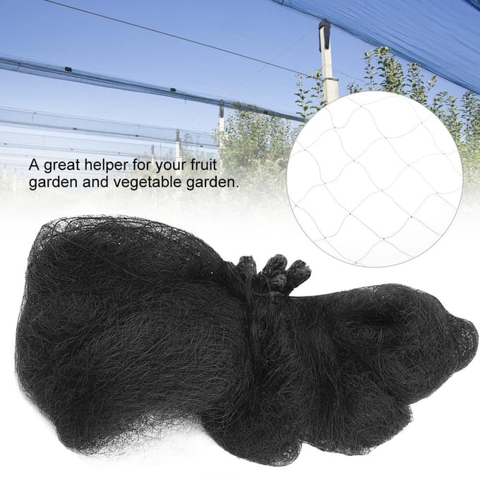 3*12M Anti-vogel Net Tuin Vogelnet Gewassen Fruit Groenten Beschermnet black