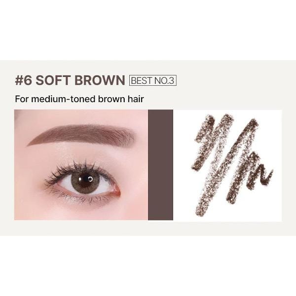 innisfree - Auto Eyebrow Pencil - 7 Colors 2023 Version - #06 Soft Brown