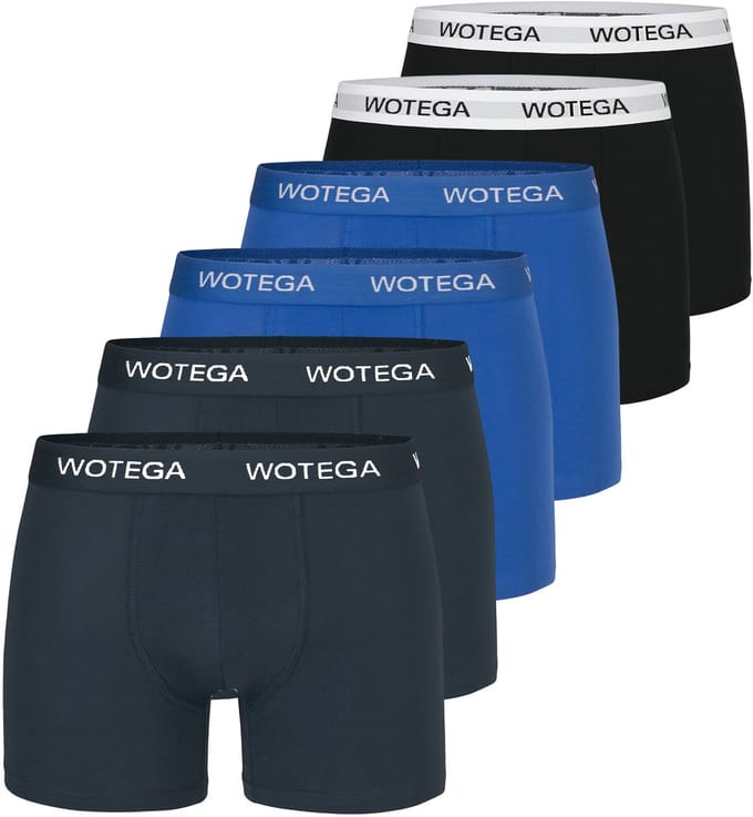 WOTEGA Heren Boxershort Joe – Katoen Stretch – Multicolor – Elastische tailleband – 6-pack
