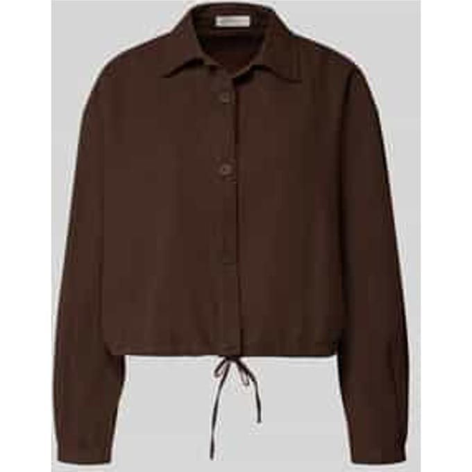 Hemdjack van mix van katoen en linnen relaxed fit model 'Formente'