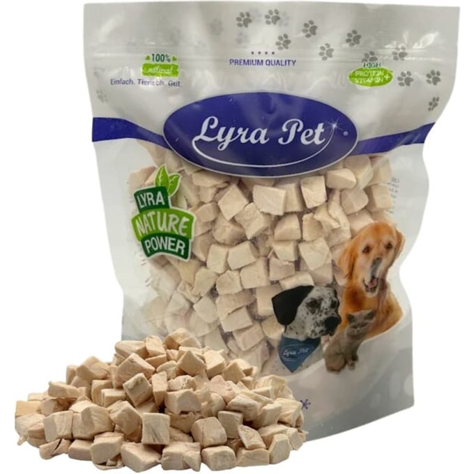 200 g Lyra Pet® gevriesdroogde kippenborstblokjes