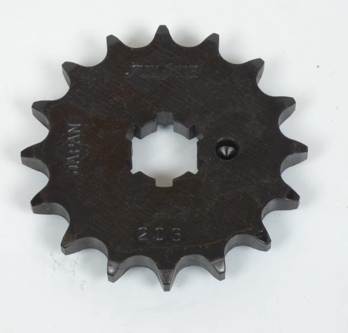 Pignon de sortie de boite Sunstar pour Yamaha 100 Lt2 1972 16 dents / AVG Neuf