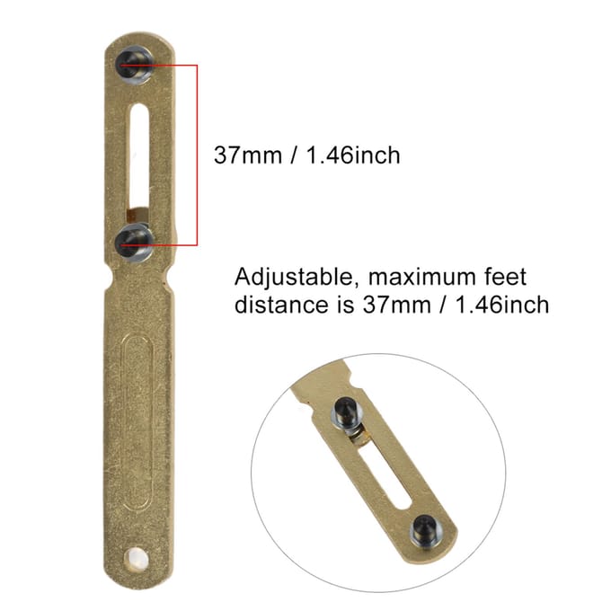 Twee Voeten Horloge Achterdeksel Opener Deksel Verwijderaar Sleutel Batterij Vervangingsgereedschap beige
