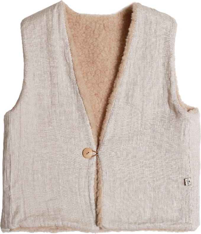 Alwero Exclusive bodywarmer Vest Short Beige S