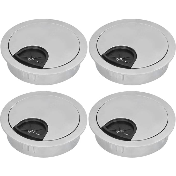4 Set Bureau Kabel Draad Doorvoer PC Computer Bureau Snoer Doorvoer Kabelgat Afdekking Organizers53 Geborsteld