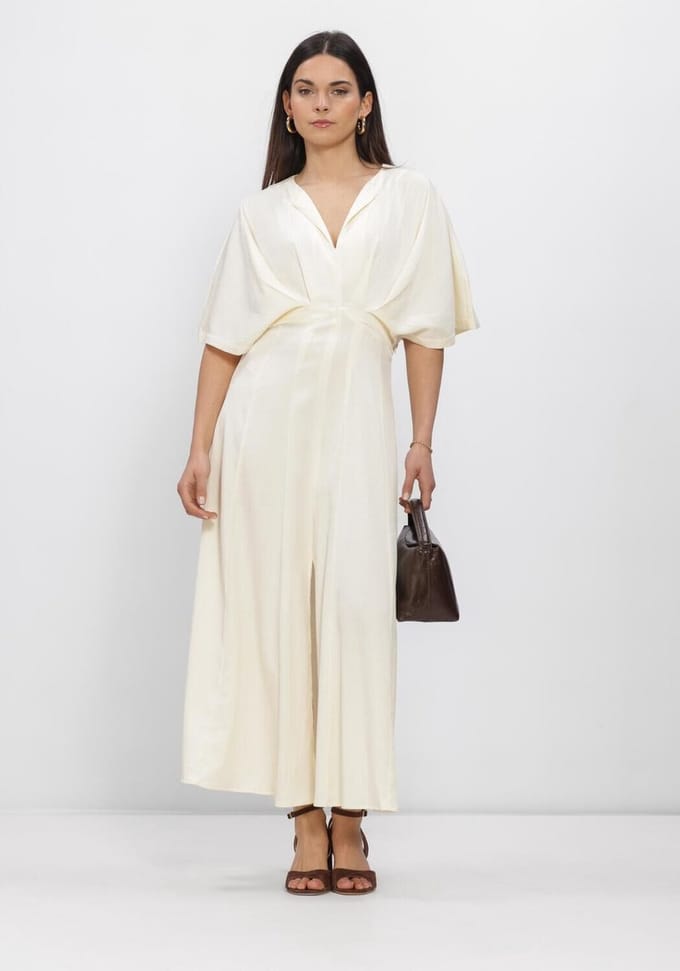 Copenhagen Muse Cmvianna-dress Dames - Jurk - Ecru - Maat M
