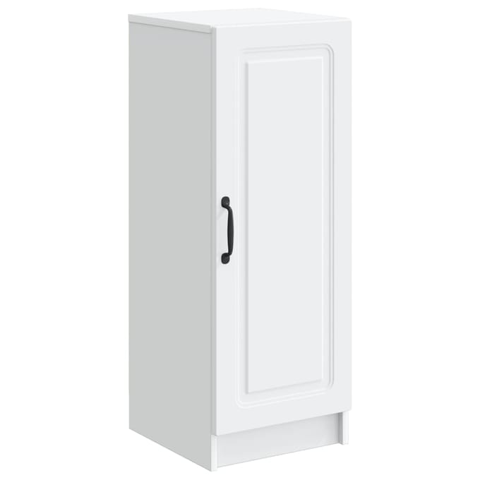 vidaXL - Dressoir - Wit - 33 - x - 34,5 - x - 87 - cm - Bewerkt - hout
