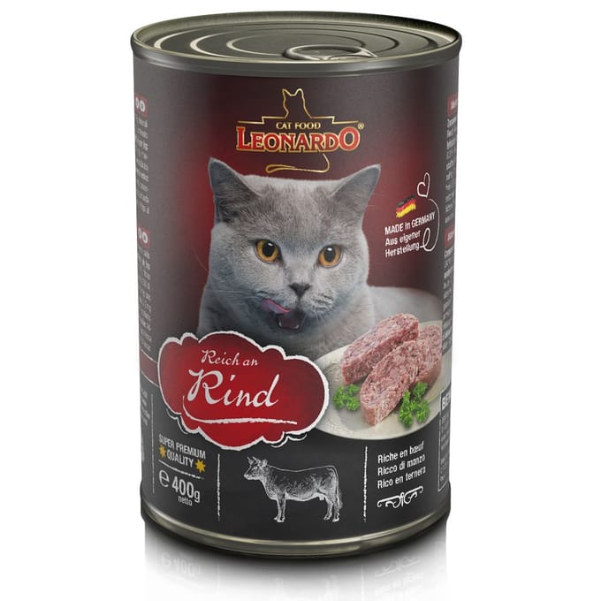 Voordeelpakket Leonardo All Meat 24 x 400 g Kattenvoer - Rijk aan Rund