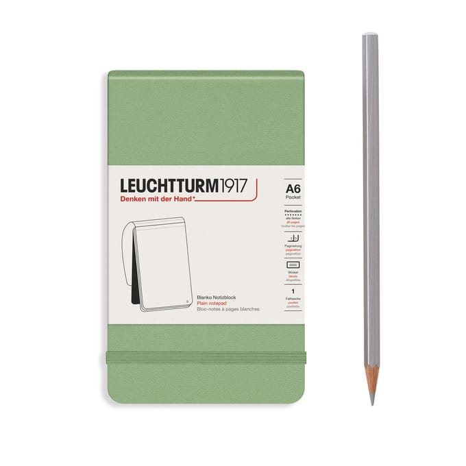Leuchtturm1917 A6 Pocket Notitieblok Blanco Sage