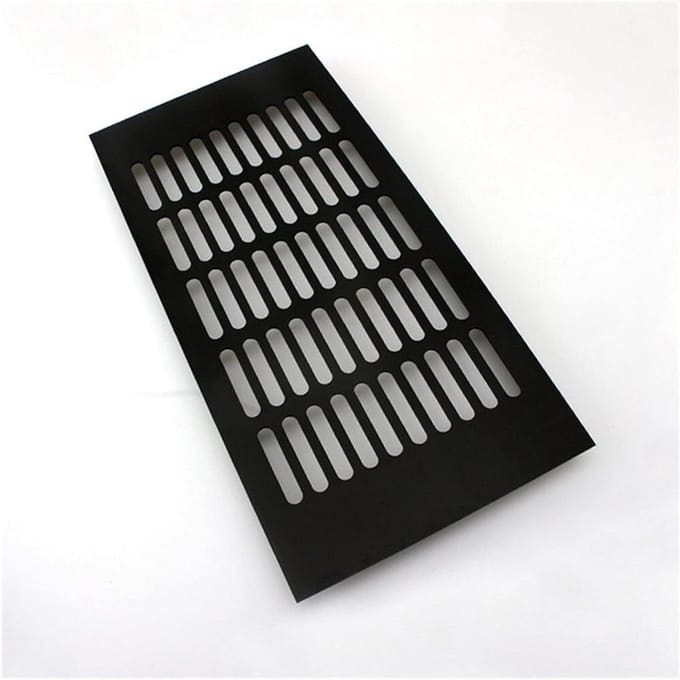 Ventilatierooster - Rooster Afdekking - Ventilatie Kast - Aluminiumlegering - 80 mm - Grijs
