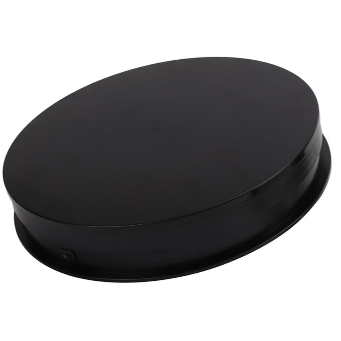 Plateau tournant électrique USB à vitesse réglable pour tournage vidéo black