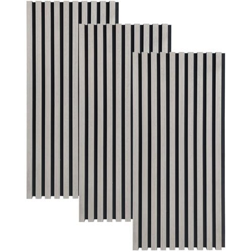 HOME DELUXE Akoestisch paneel SONIC (3 x 80 x 40 cm, Grey Oak)