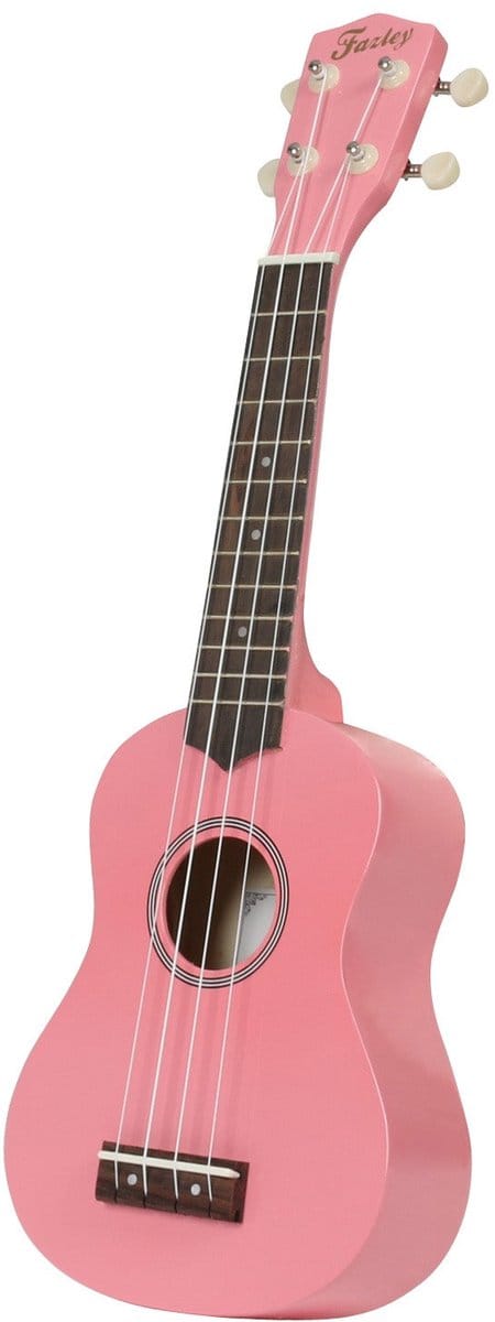 Sopraan Ukelele - Met gratis lessen - Fazley K21P-W - Roze