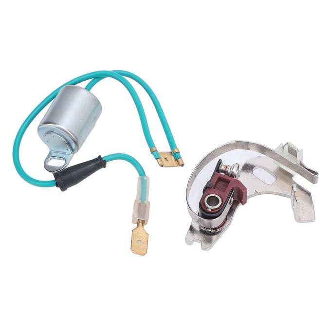 Verdelerpunten en Condensatorset Metalen Constructie Professionele Verdelerpunten Kit Vervanging voor Lucas 43D white