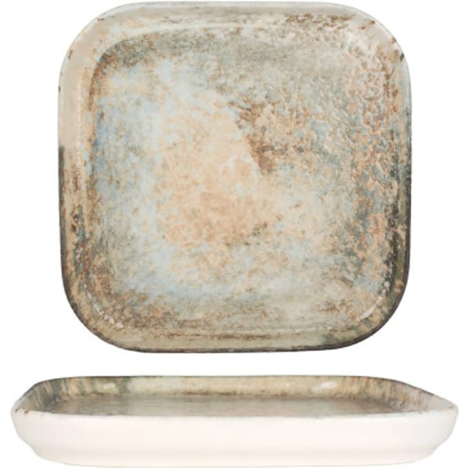 Rinart Serveerschaal - Obvara - Porselein - 17x17 cm - set van 2