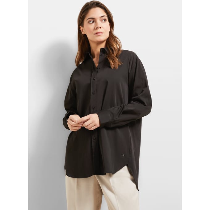 Bugatti Damen Blouse van stretchkatoen