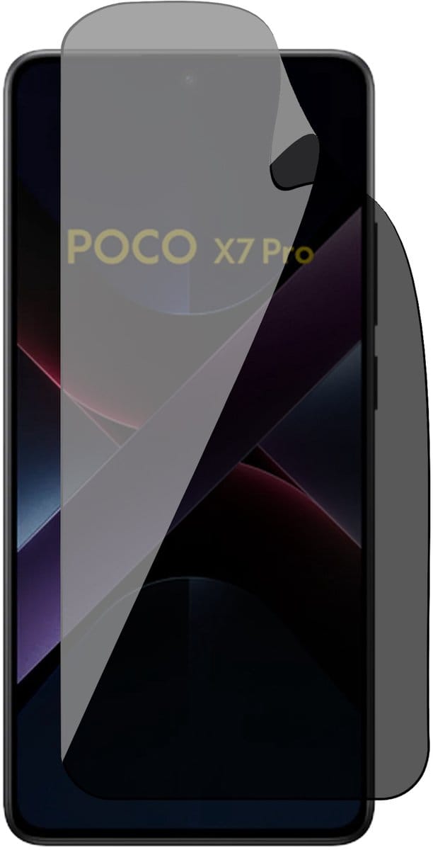 Privacy Screenprotector geschikt voor POCO X7 Pro - 1x FlexGuard Screen Protector