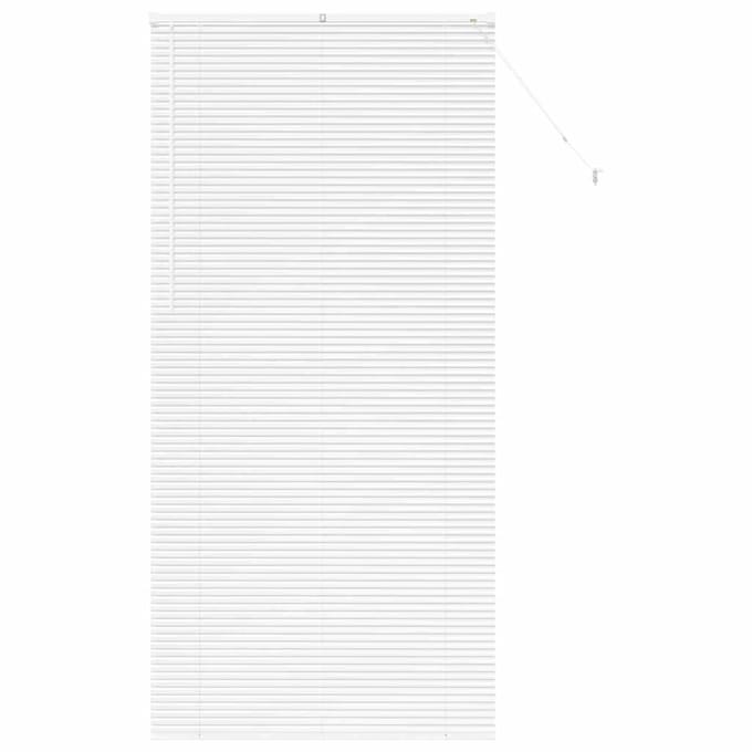 vidaXL - Venetiaanse - jaloezie - Wit - 220 - x - 100 - cm - 25 - mm - Aluminium