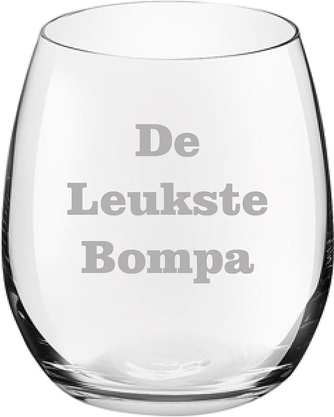 Drinkglas gegraveerd - 39cl - De Leukste Bompa