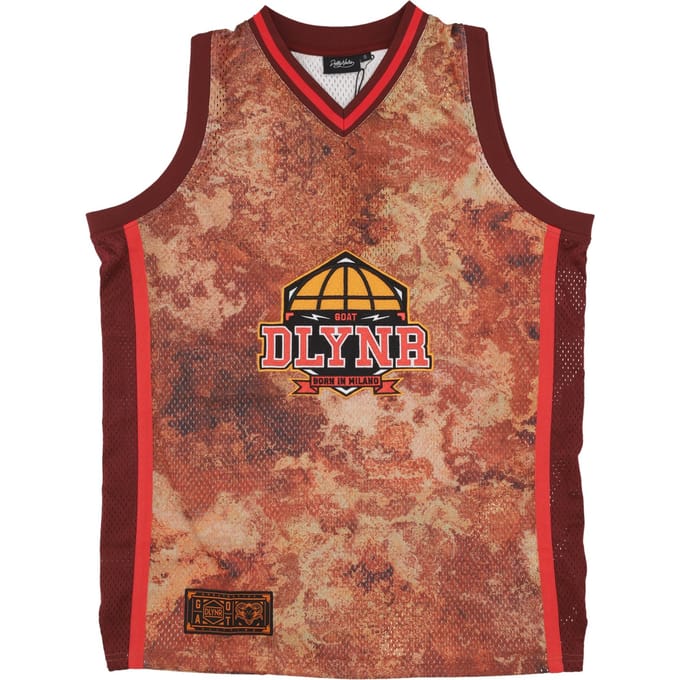 Basketbalgeit-chemische tanktop heren oranje