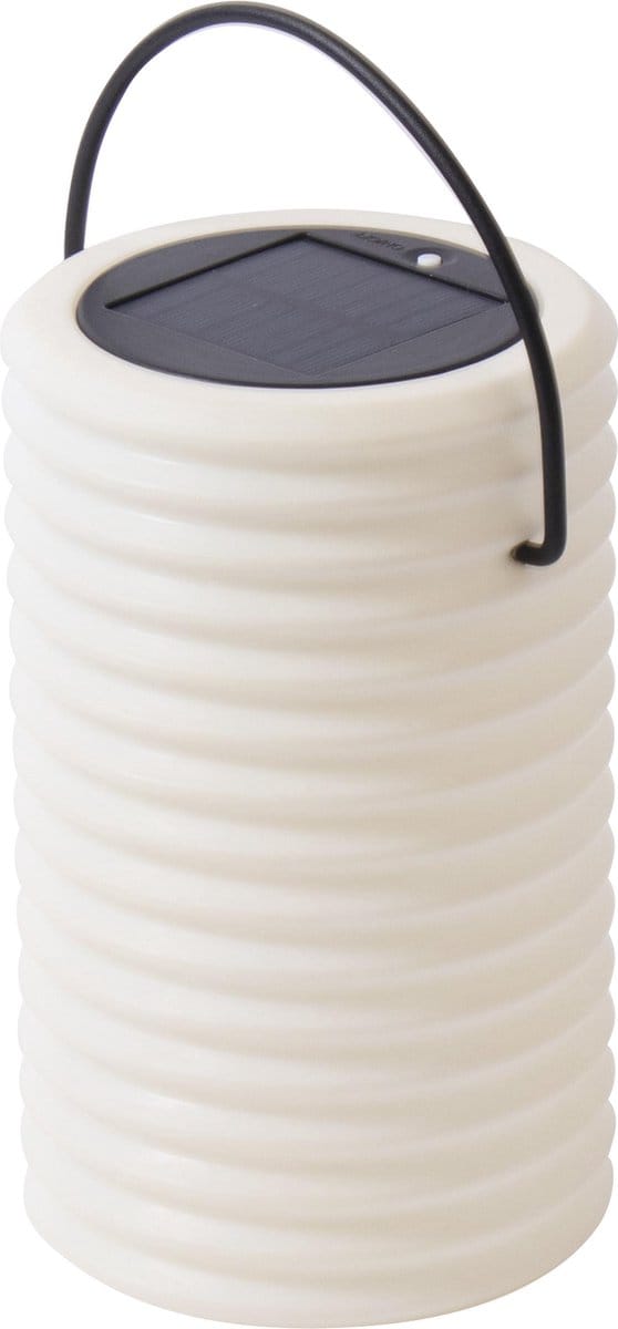 Gusta - Solar Lantaarn - Lampion - Wit - 13,5x11,9x24cm