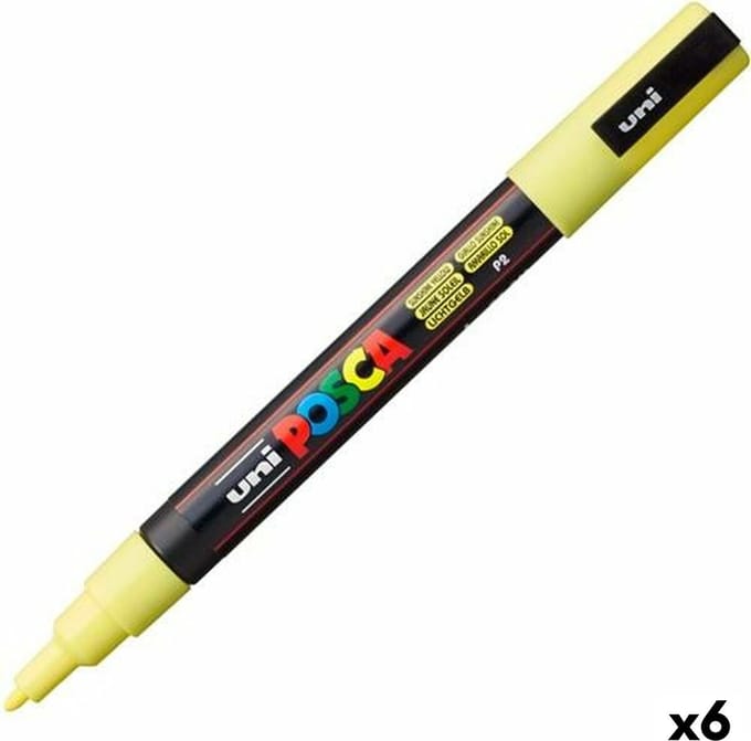Markeerstift POSCA PC-3ML Geel (6 Stuks)