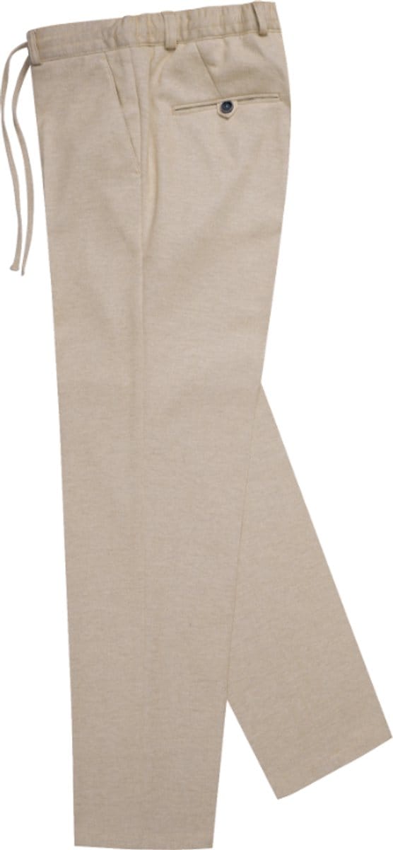 straight fit stoffen broek met bandplooien model 'Sparta'