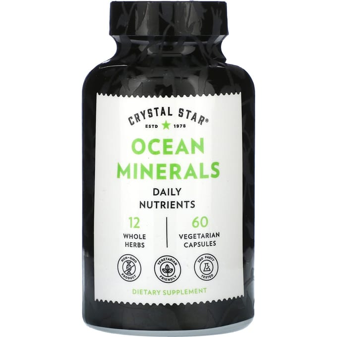 Crystal Star, oceaanmineralen, 60 vegetarische capsules