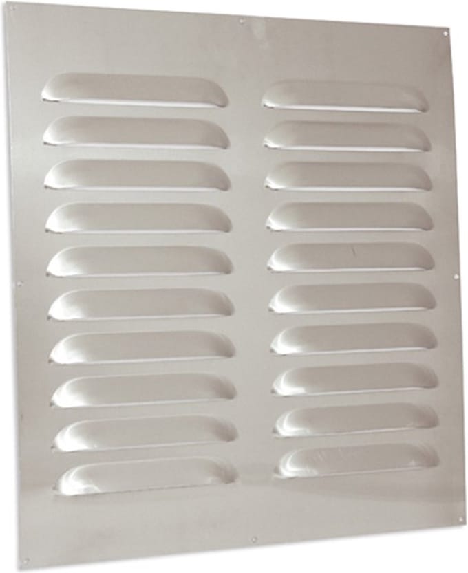 Nedco BV Bold Line schoepenrooster vlak model 500x500mm aluminium