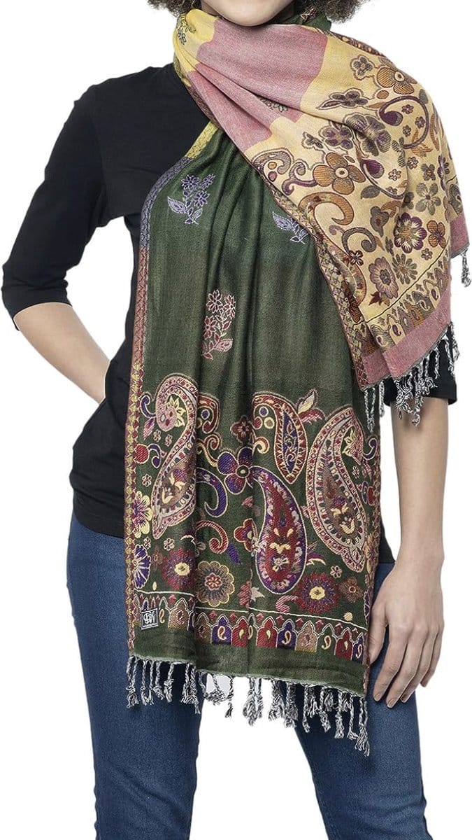 N3 Collecties Winter stola's van zachte viscose voor dames
