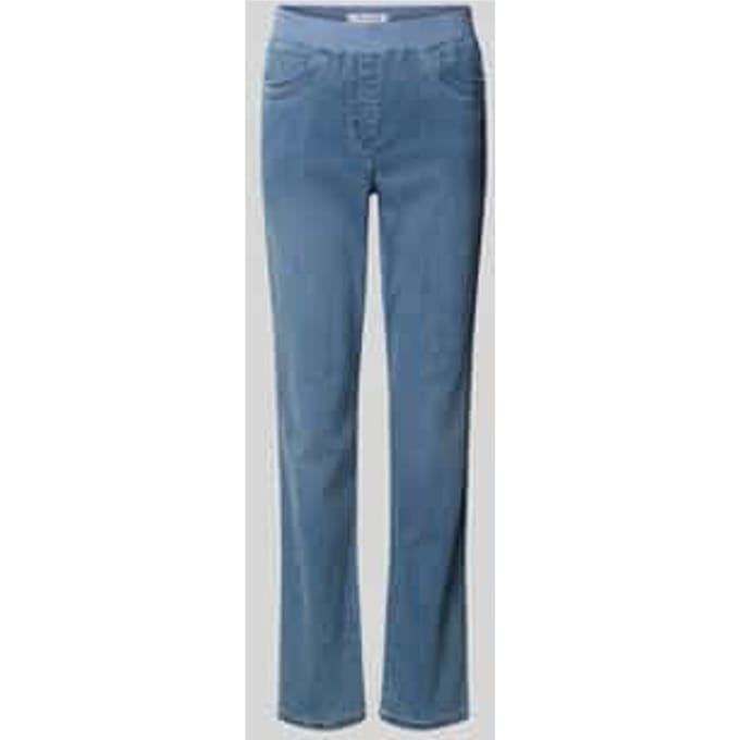 Raphaela by Brax Dames Broek  Style PAMINA FUN BLEACHED SLIGHTLY USED, denim lichtblauw, maat 40
