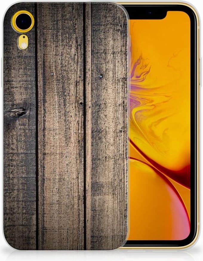 Apple iPhone Xr Bumper Hoesje Steigerhout