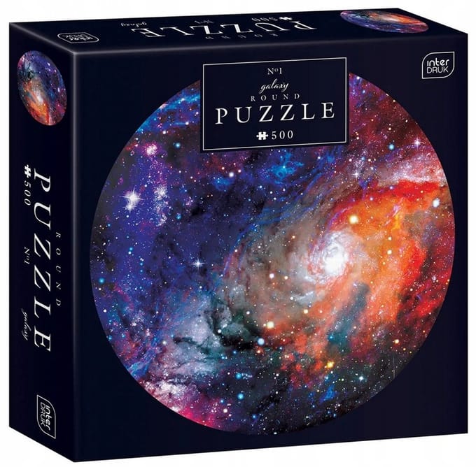 PUZZLE - Galaxy Ronde Puzzel 500 Stuk - INTERDRUK - GERONIMO GAMES - 63 cm Diameter