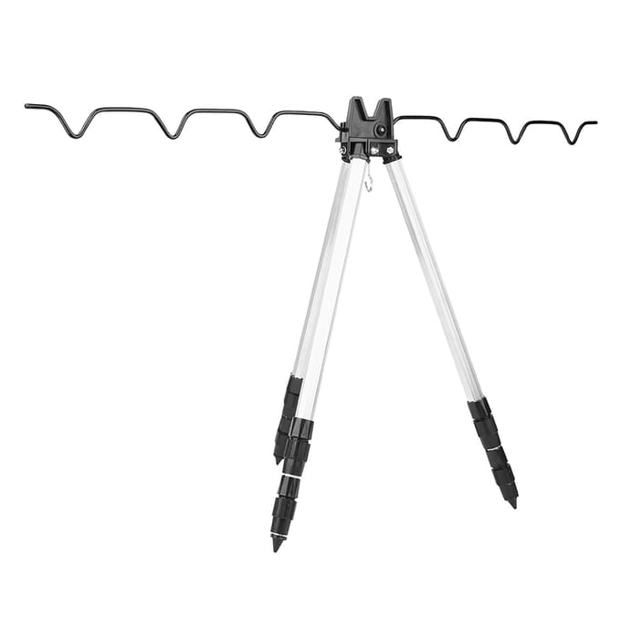 Multifunctioneel Hengel Statief Outdoor Zeevissen Steunstandaard Universeel Telescopisch Driehoek wit