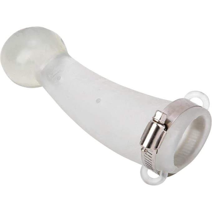 Round Cornered  Silicone Safe Cow Calf Cattle Bull Horn Anti fight Protective Cover Protector white